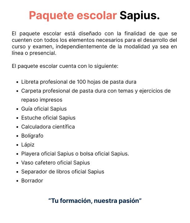 Examen diagnóstico sapius